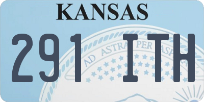 KS license plate 291ITH