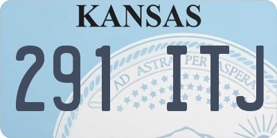 KS license plate 291ITJ