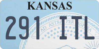 KS license plate 291ITL