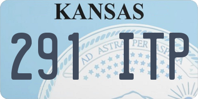 KS license plate 291ITP