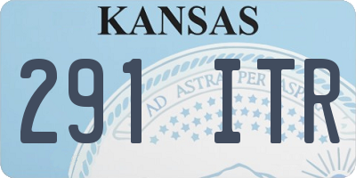 KS license plate 291ITR