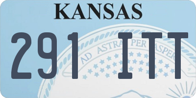 KS license plate 291ITT
