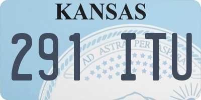 KS license plate 291ITU
