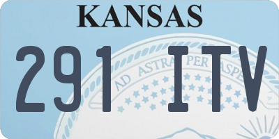 KS license plate 291ITV