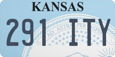KS license plate 291ITY