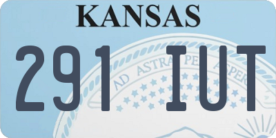 KS license plate 291IUT
