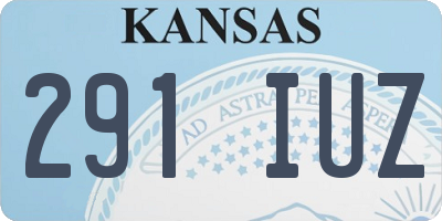 KS license plate 291IUZ