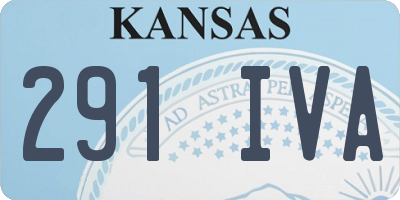 KS license plate 291IVA