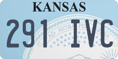 KS license plate 291IVC