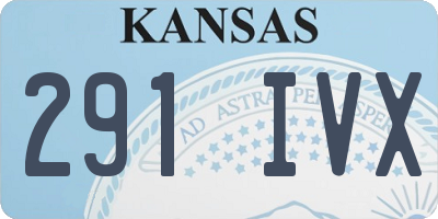 KS license plate 291IVX