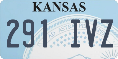 KS license plate 291IVZ