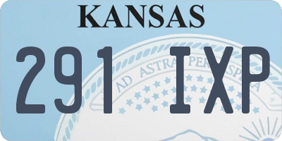 KS license plate 291IXP