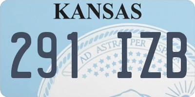 KS license plate 291IZB