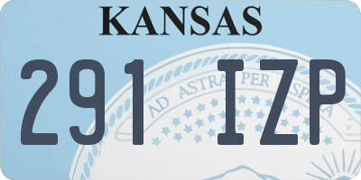 KS license plate 291IZP