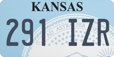 KS license plate 291IZR