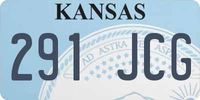KS license plate 291JCG