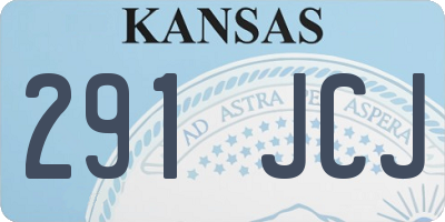 KS license plate 291JCJ