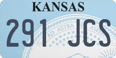 KS license plate 291JCS