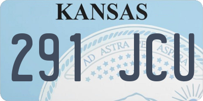 KS license plate 291JCU