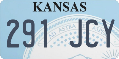 KS license plate 291JCY