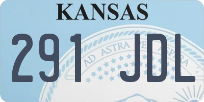 KS license plate 291JDL