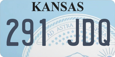 KS license plate 291JDQ