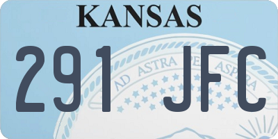 KS license plate 291JFC