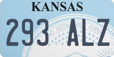 KS license plate 293ALZ