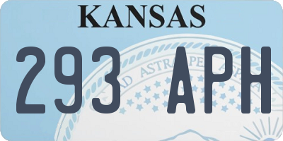 KS license plate 293APH
