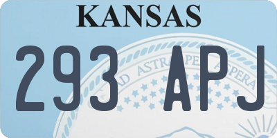 KS license plate 293APJ