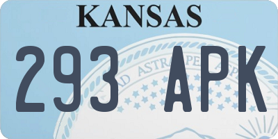 KS license plate 293APK