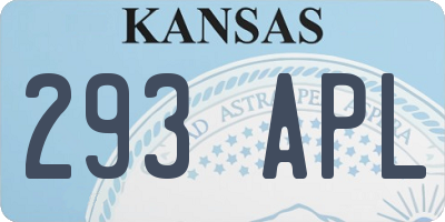 KS license plate 293APL