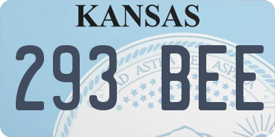 KS license plate 293BEE