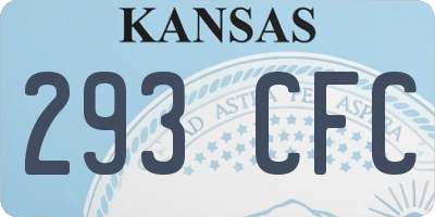 KS license plate 293CFC