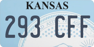 KS license plate 293CFF