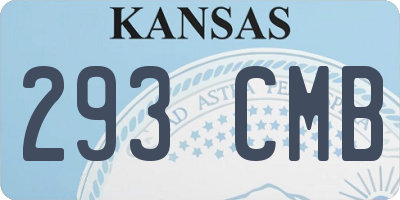 KS license plate 293CMB