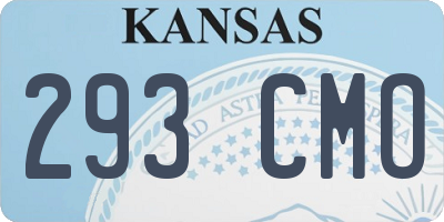 KS license plate 293CMO