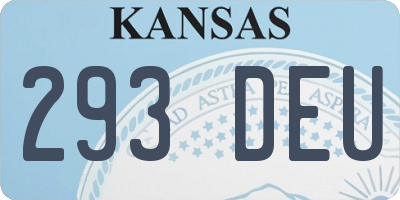 KS license plate 293DEU