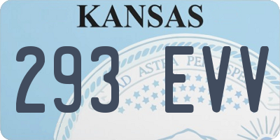 KS license plate 293EVV