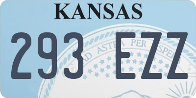 KS license plate 293EZZ