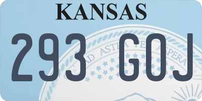 KS license plate 293GOJ