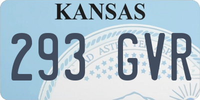 KS license plate 293GVR