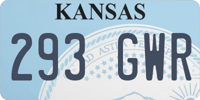 KS license plate 293GWR