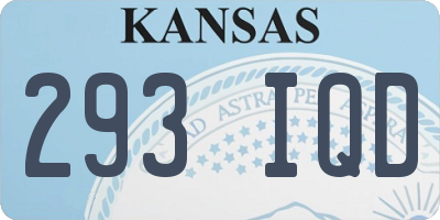KS license plate 293IQD
