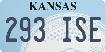 KS license plate 293ISE