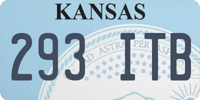 KS license plate 293ITB