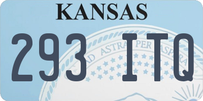 KS license plate 293ITQ