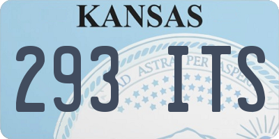 KS license plate 293ITS