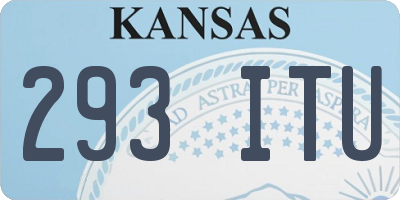 KS license plate 293ITU