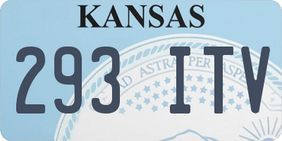 KS license plate 293ITV